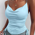 BLUSA REGATA EM CETIM